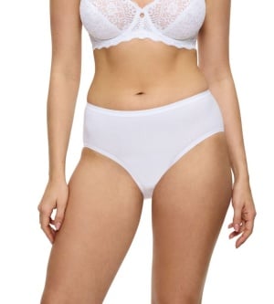Chilot bumbac cu talie medie, Triumph Sense Of Cotton Midi - Img 6