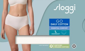Chilot damă cu talie înaltă Sloggi GO Daily Cotton Highwaist Crem - Img 7