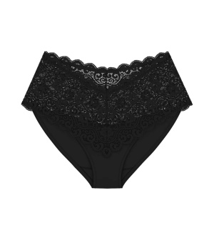 Chilot din dantelă cu talie înaltă, Triumph Amourette Maxi Negru - Img 5