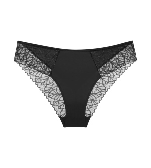 Chilot din dantelă cu talie normală, Triumph Pretty Modal Tai Negru - Img 5