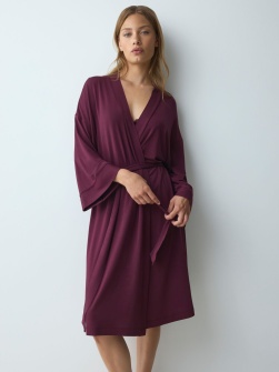 Halat cu mâneci lungi, Triumph Amourette Robe Bordo