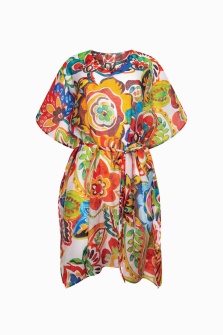 Lisca Mexico 49625, Caftan de plajă ușor transparent și lejer, Coral - Img 2
