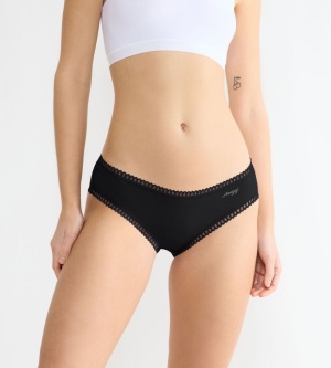 Pachet de 3 boxeri, Sloggi GO Crush Hipster C3P Negru - Img 3