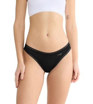 Pachet de 3 Chiloți tanga, Sloggi GO Crush String C3P Negru - Img 10