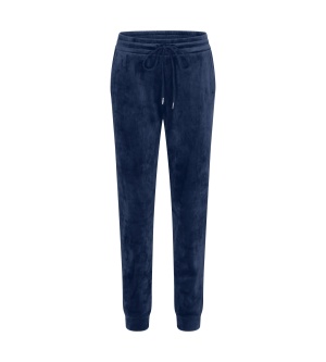 Pantaloni de casă din catifea reiată, Triumph Velour Rib Trousers Bleumarin - Img 5