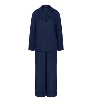 Set de pijama din două piese, Triumph Amourette Jacquard PW Bleumarin - Img 5