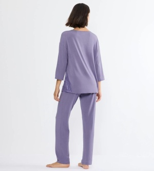 Set Pijama Triumph Timeless Sensuality Lila din modal - Img 2