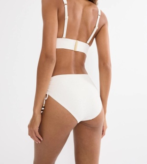 Slip de baie reglabil cu acoperire medie, Triumph Summer Dune Midi Crem - Img 2