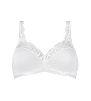 Sutien bralette, Sloggi Romance Soft Bra Alb - Img 4