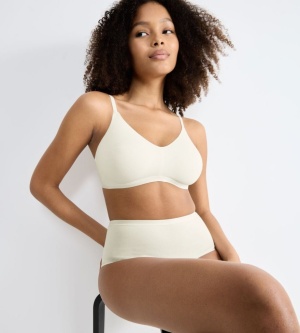 Sutien bumbac fără armătură, Sloggi GO Daily Cotton Soft bra Crem - Img 3