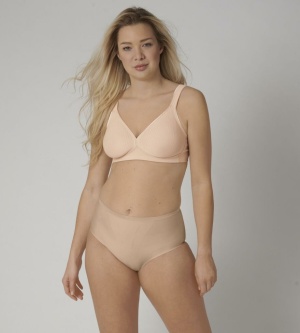 Sutien fără armătură, Triumph Modern Soft+Cotton N Bej - Img 11