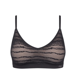 Sutien Push-up, Sloggi FREE Evolve PU Lace Negru - Img 5