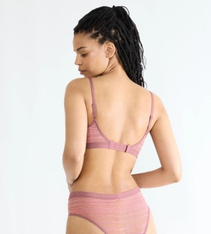 Sutien Push-up, Sloggi FREE Evolve PU Lace Roz - Img 2