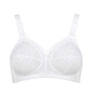 Triumph Doreen, Sutien fără armătură pentru bust generos, bestseller mondial, Alb - Img 10