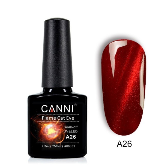 Oja Semipermanenta CANNI 3D Flame Cat Eyes A26 - 2 | YEO