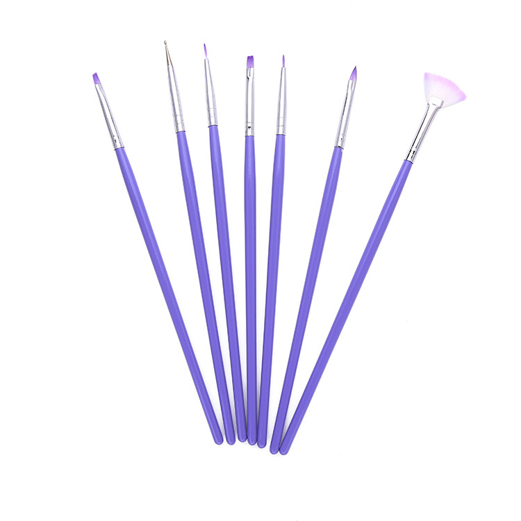 Set 7 pensule maner Albastru