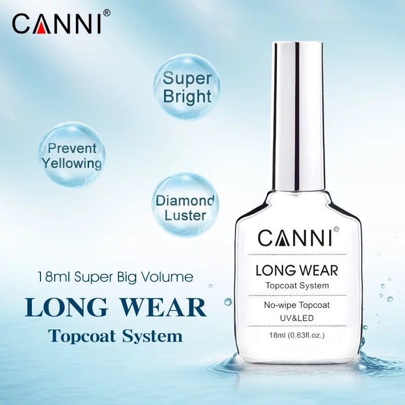 Top Coat Canni Long Wear Fara Degresare - 18 ml fara TPO - 1 | YEO