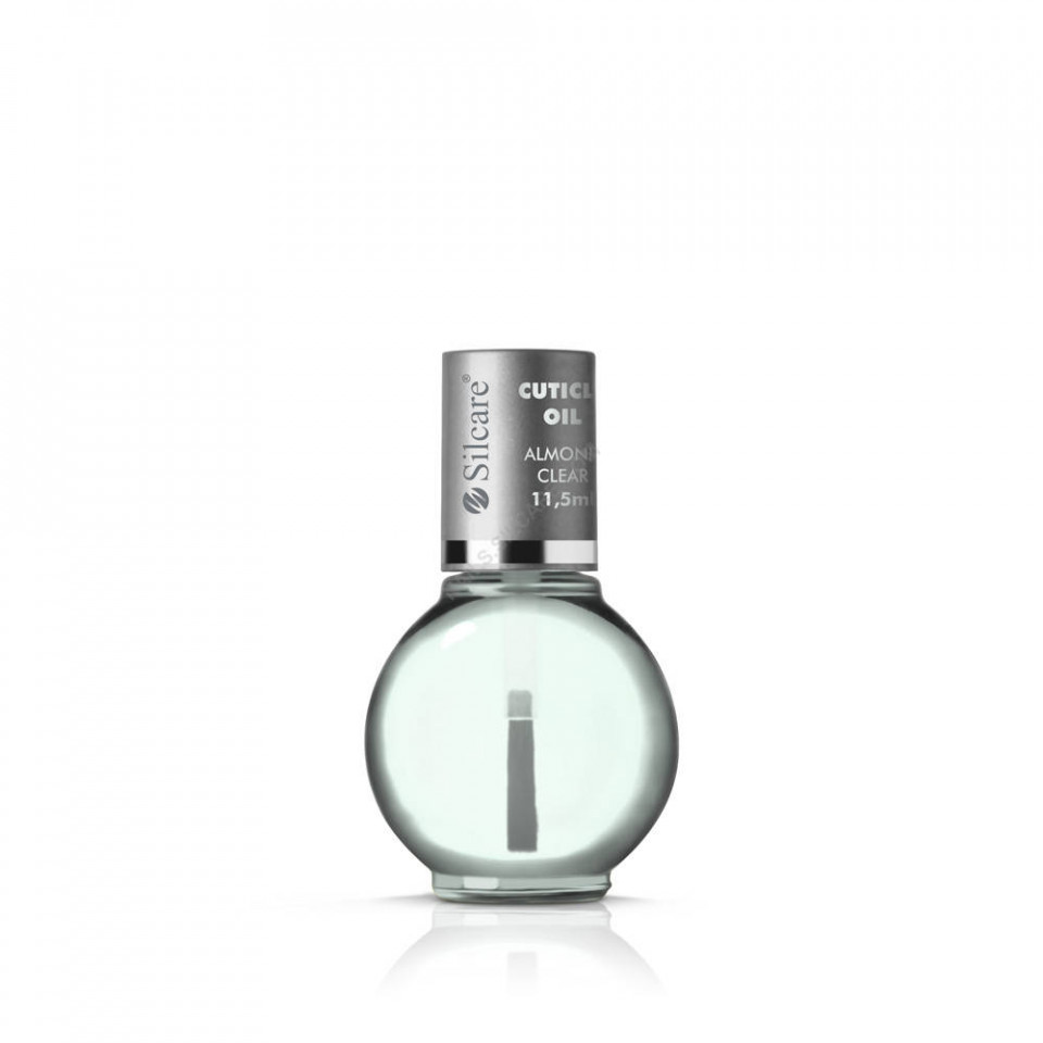 Ulei Cuticule cu pensula 11.5ml Base One Silcare-Almond Clear