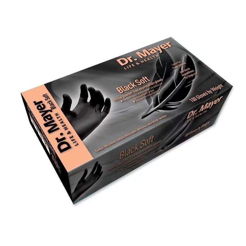 Manusi nitril negre soft marimea S Dr.Mayer