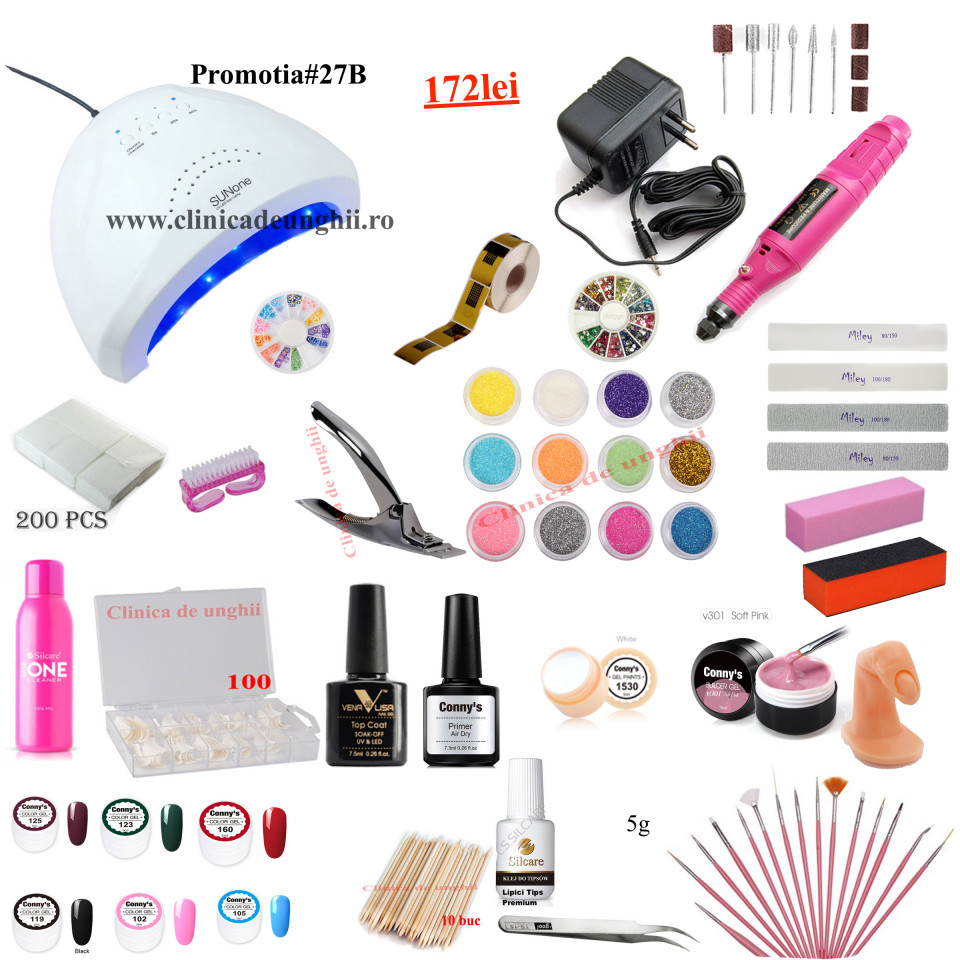 Kit Unghii Gel Promotia #27B-172 Oferta 2025
