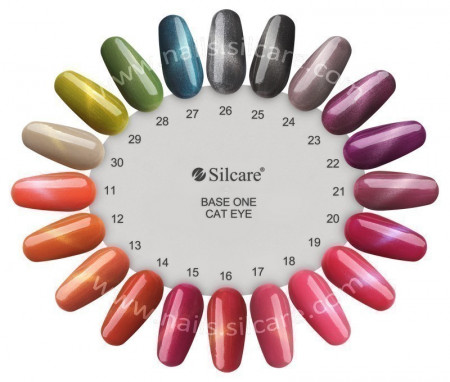 Gel UV Color Base One Silcare Cat Eye Magnetic Mau 30 - Img 3