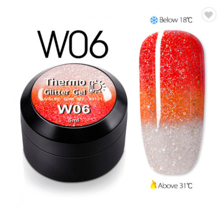 Gel color CANNI Gliter Termo 5ml W06