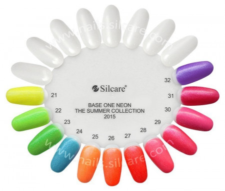 Gel UV Color Base One Silcare Neon Clear sky 24 - Img 2
