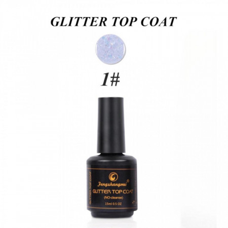 Top Coat Glitter #1 FSM No Cleanse 15ml