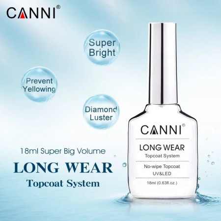 Top Coat Canni Long Wear Fara Degresare - 18 ml fara TPO - Img 2