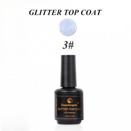 Top Coat Glitter #3 FSM No Cleanse 15ml