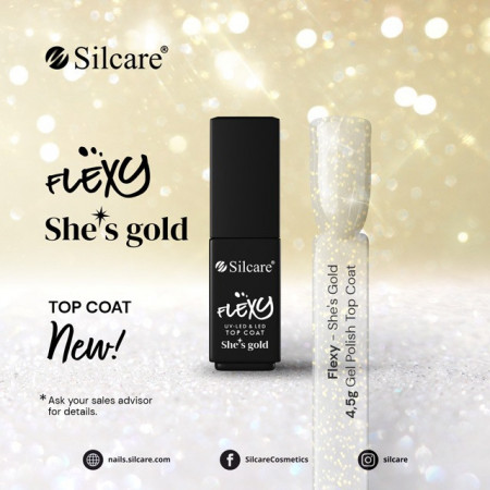 Flexy Top Coat *She's Gold 4,5 g - Img 2