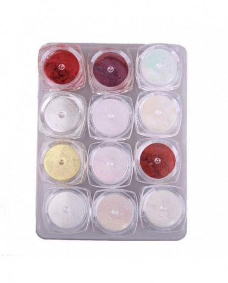 Pigment Oglinda Multicolor Set 12 G501 - Img 2