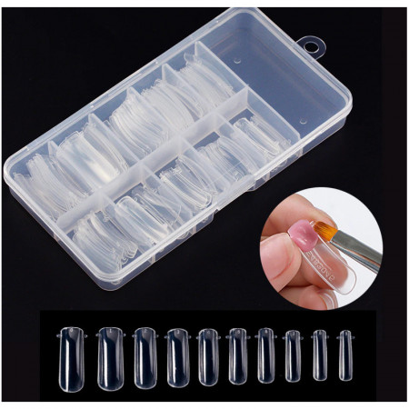 Tipsuri unghii dual form pentru polygel 100bucati - Img 4