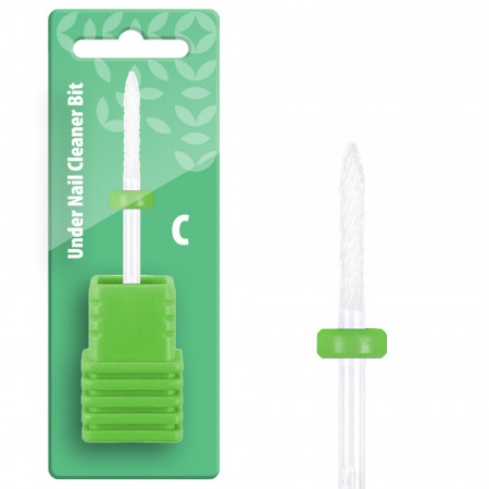 Capat freza ceramic alb pentru cuticule LR 07C