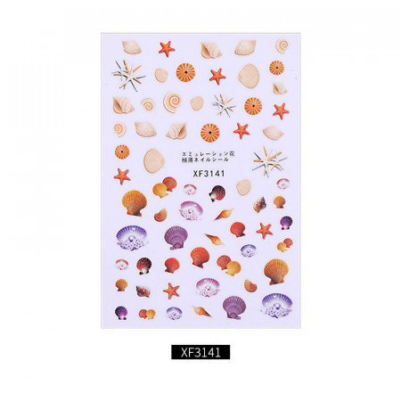 Decoratiuni unghii motive acvatice Model 9*6 cm XF3141