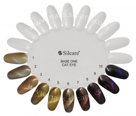 Gel UV Color Base One Silcare Cat Eye Magnetic Mau 30 - Img 2