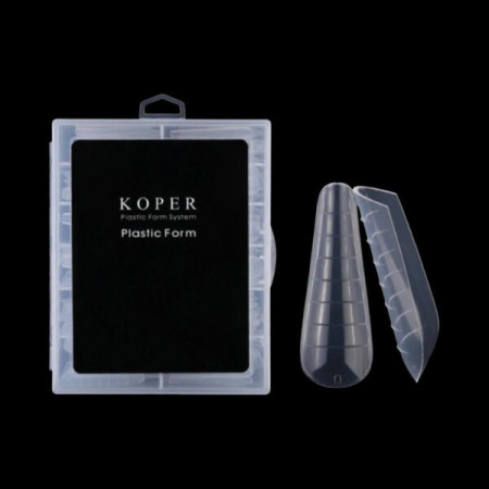 Tipsuri unghii smart form pentru polygel 120bucati Koper NR 11