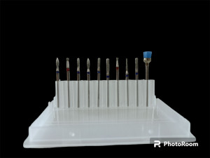 Set 10 Capete de freza electrica Manichiura