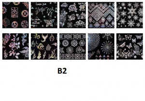Set 10 folii de transfer Conny's B2