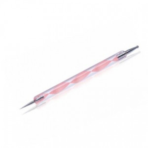 Punctator metalic cu maner din plastic pentru decor unghii