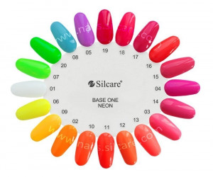 Gel UV Color Base One Silcare Neon Clear sky 24 - Img 3