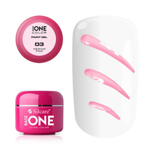 Gel UV Color Base One Silcare Paint Medium Pink 03