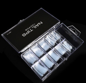 Tipsuri unghii dual form pentru polygel 100bucati - Img 2
