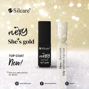 Flexy Top Coat *She's Gold 4,5 g - Img 2
