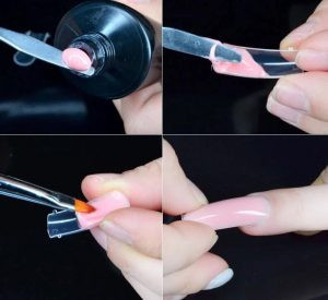 Tipsuri unghii dual form pentru polygel 100bucati - Img 3