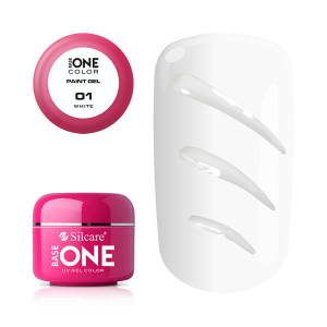 Gel UV Color Base One Silcare Paint White 01
