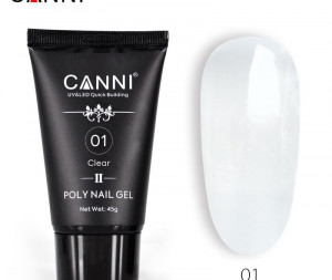Poly nail gel Canni new formula Clear 01 45g