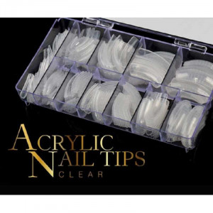 Tipsuri unghii dual form pentru polygel 120 bucati FSM