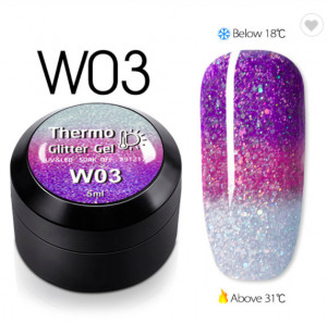 Gel color CANNI Gliter Termo 5ml W03