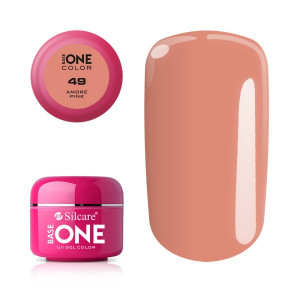 Gel uv Color Base One Silcare Clasic Amore Pink 49